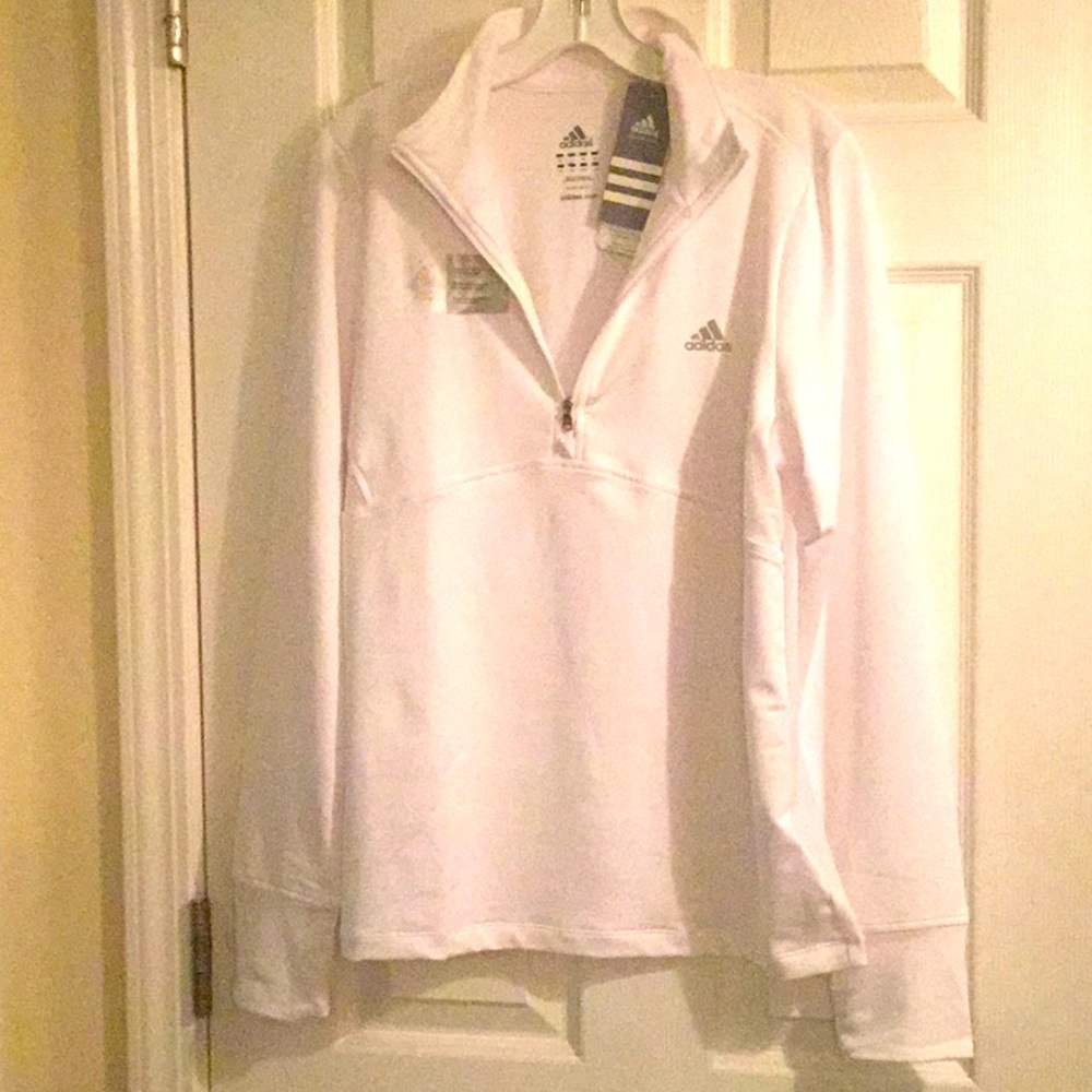 Adidas sports top (white) L”
